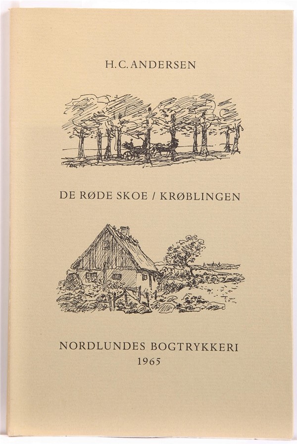 Bog: H.C. Andersen: De røde Skoe/Krøblingen, Nordlunde..., 1965 (Dansk)